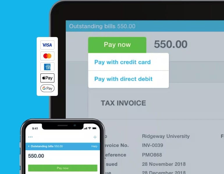 Xero Paynow Button